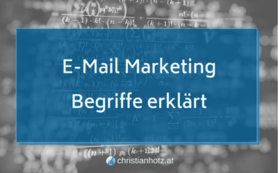 E-Mail Marketing Begriffe einfach und verständlich erklärt.