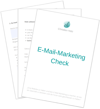 E-Mail Marketing Check E-Mail Marketing Check
